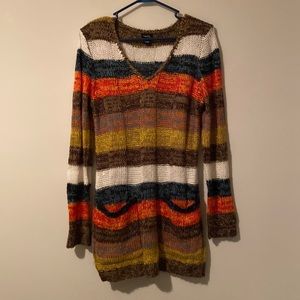 Womens tunic sweater. Colorful and warm